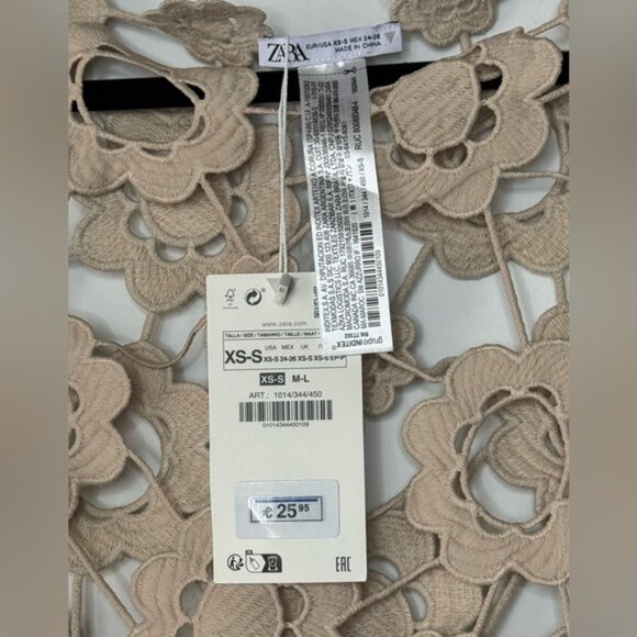 ZARA Crochet Top – XS/S – Oversized Fit – NWT - Picture 9 of 9